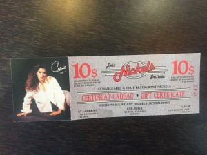 gift card Celine Dion