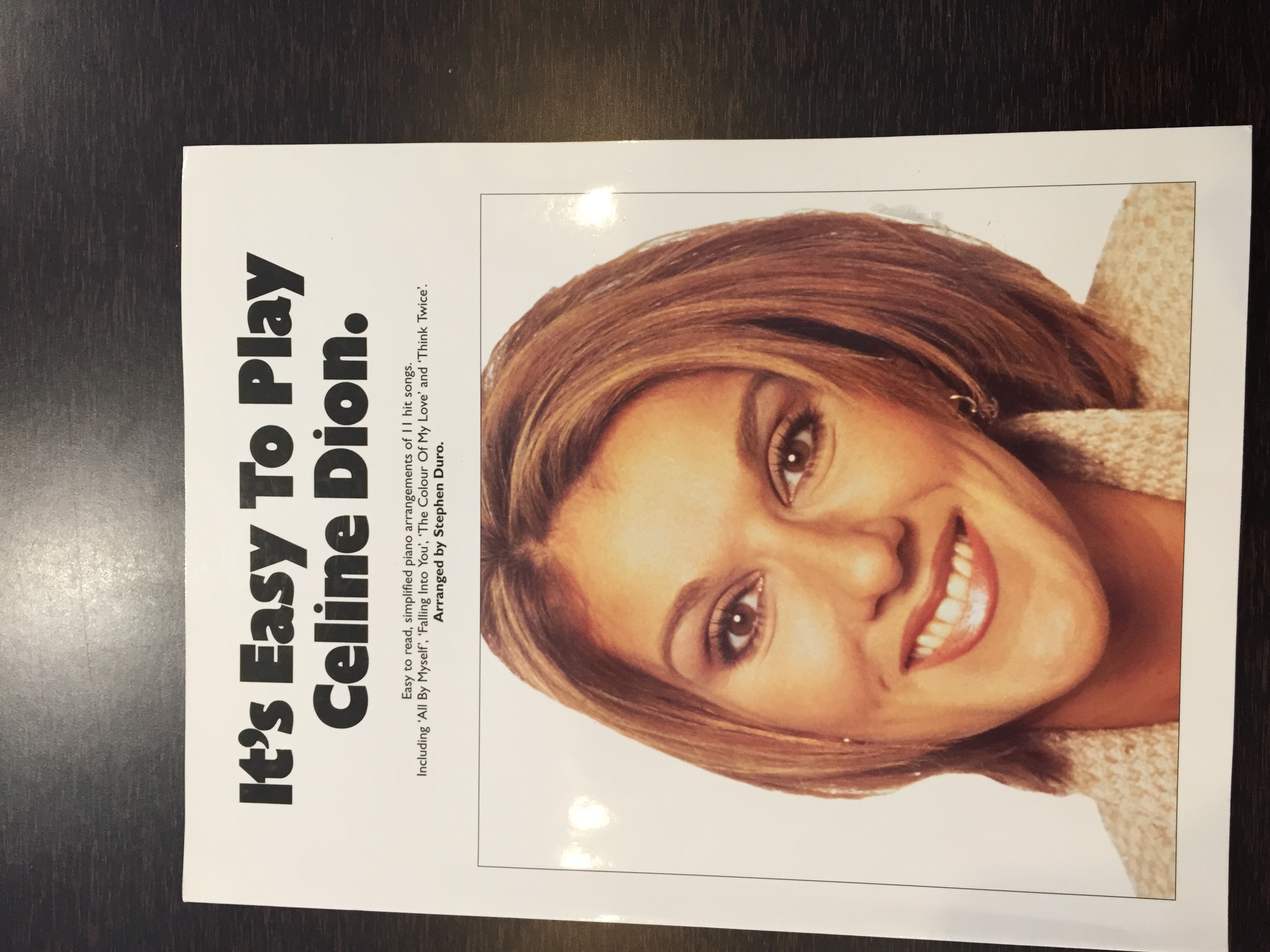 Think Twice Sheet Music, Celine Dion